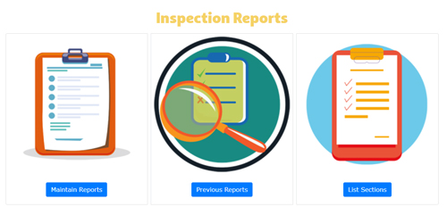 Inspection Reporting Screen